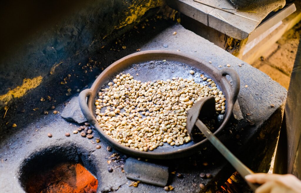 roasting-coffee-beans