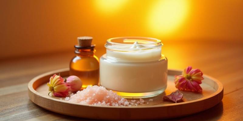 A homemade face mask mix of yogurt, cardamom, honey, and turmeric for glowing skin.