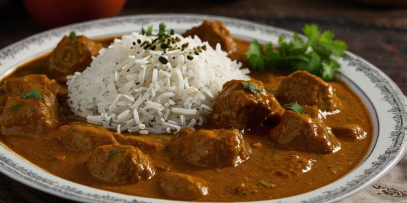 Indian curry dish with visible cumin seeds in the sauce