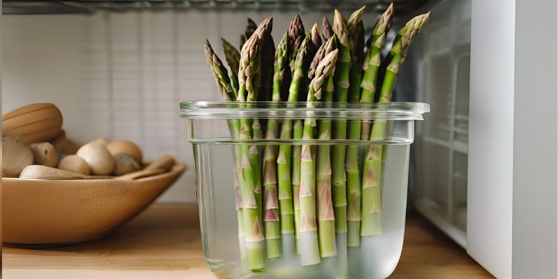 Storage of organic asparagus